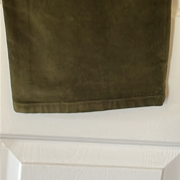 Talbots buttery soft green velvet like pants - Picture 4 of 7
